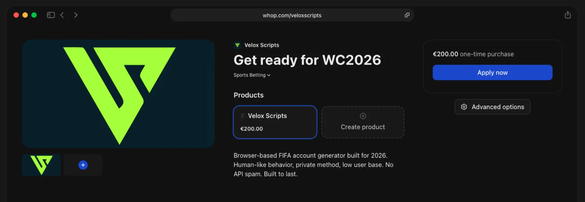 VeloxScripts screenshot 4 of 5